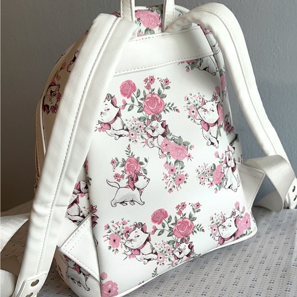 Disney Loungefly Backpack - Marie Aristocats White and Pink Small Bag - Picture 3 of 5